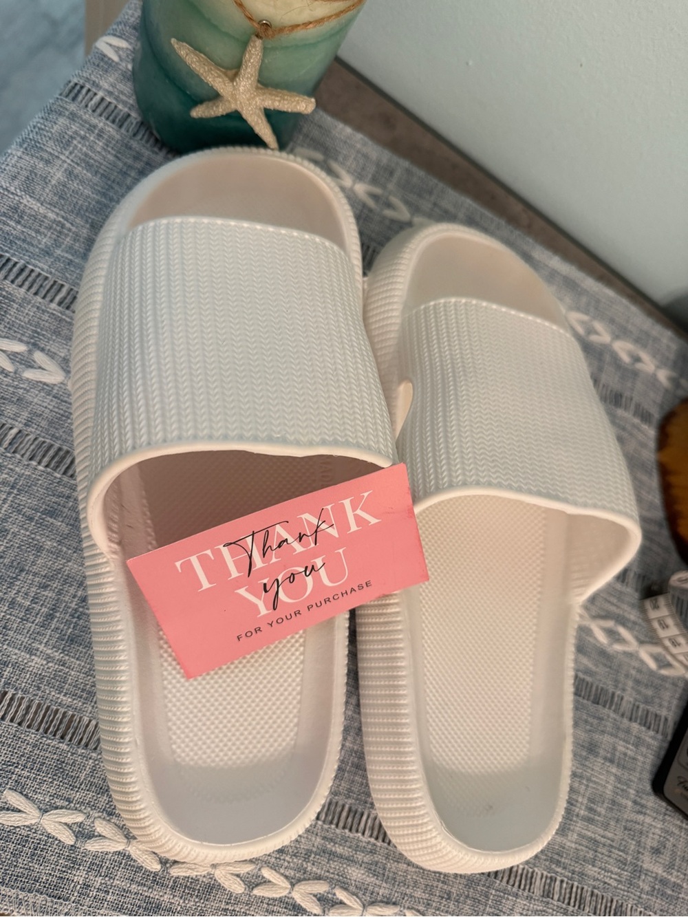 The Cloudies White Slide Mules - Comfortable Women’s Clogs - Picture 2 of 14